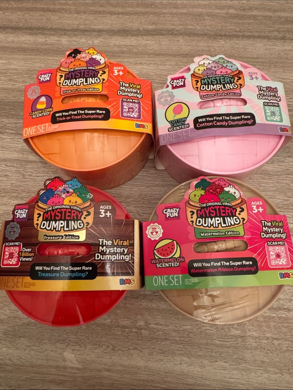 Mystery Dumpling Watermelon,Trick or Treat, Treasure & Cotton Candy Edition NEW
